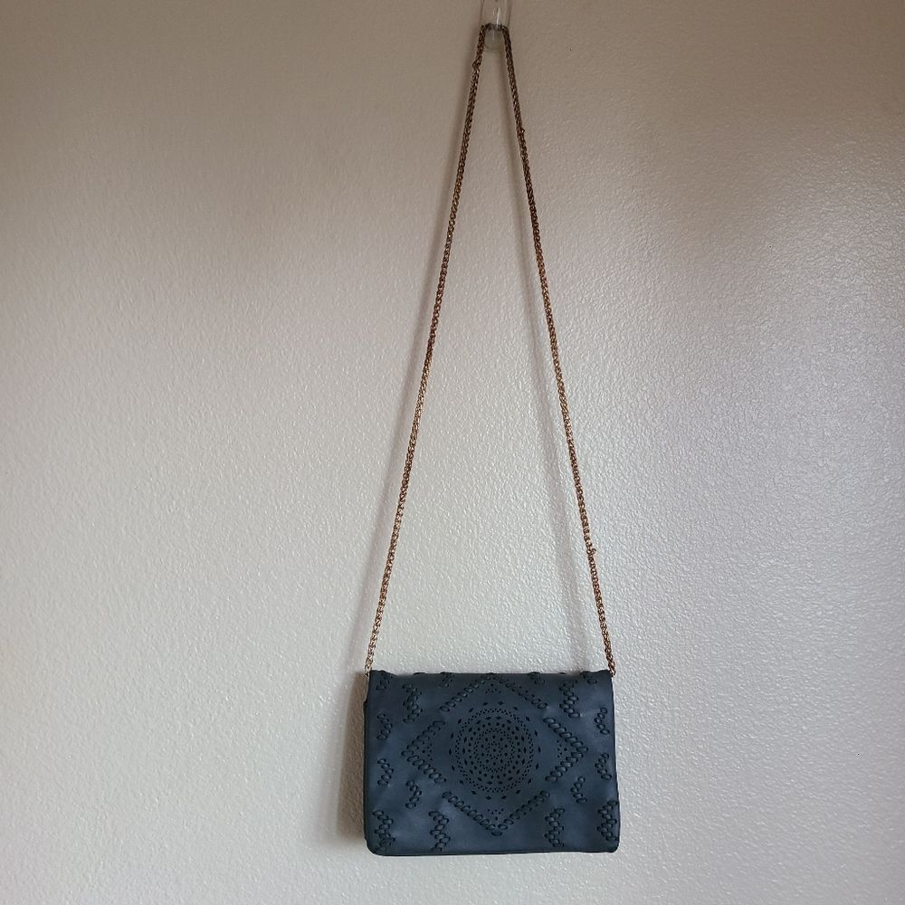 LAST CHANCE! free people street level faux leather envelope crossbody bag grey - Picture 4 of 7